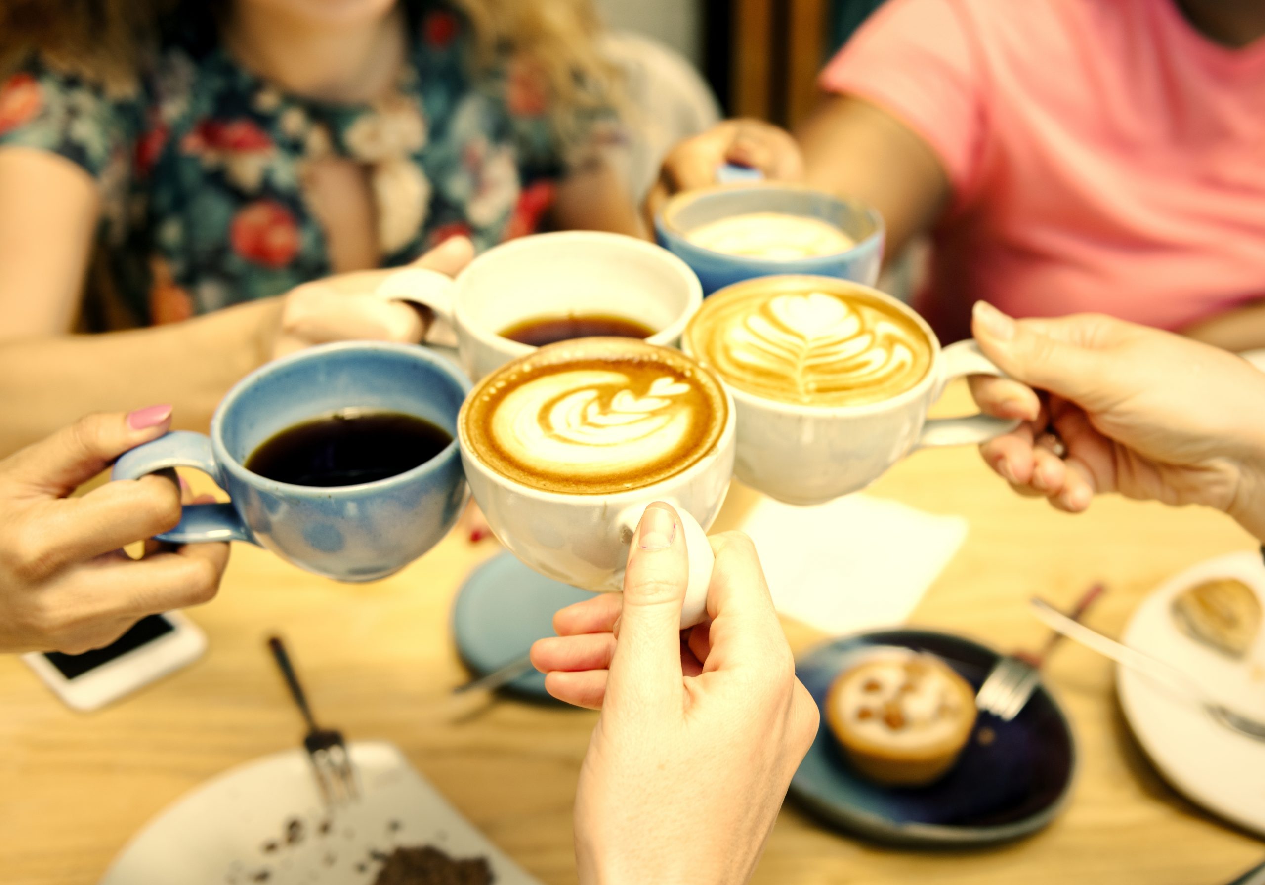 friends having coffee