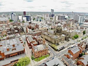 Leeds uni arial view